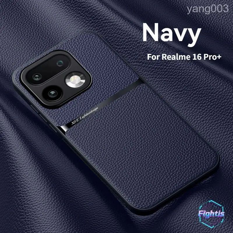 智能手机壳 用于 realme 16 Pro+, 橡胶, 深蓝色