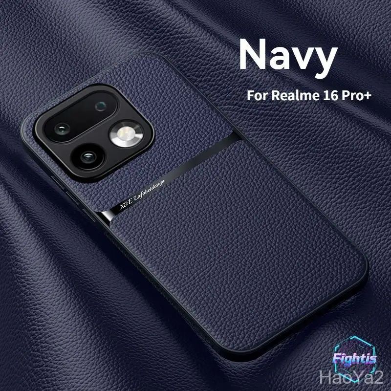 智能手机壳 用于 realme 16 Pro+, 橡胶, 深蓝色