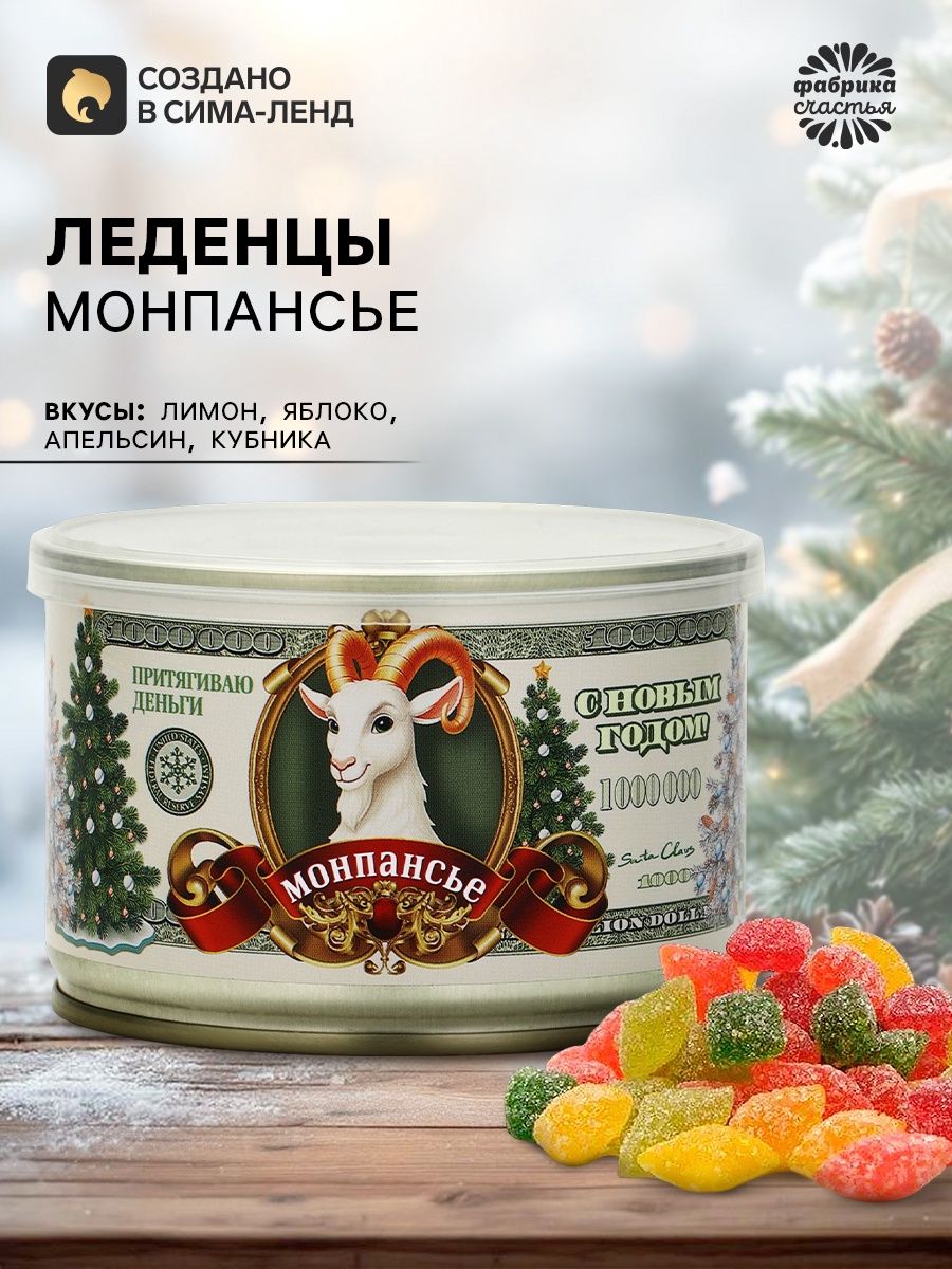 Монпансье в консервной банке Притягиваю деньги, С новым годом!