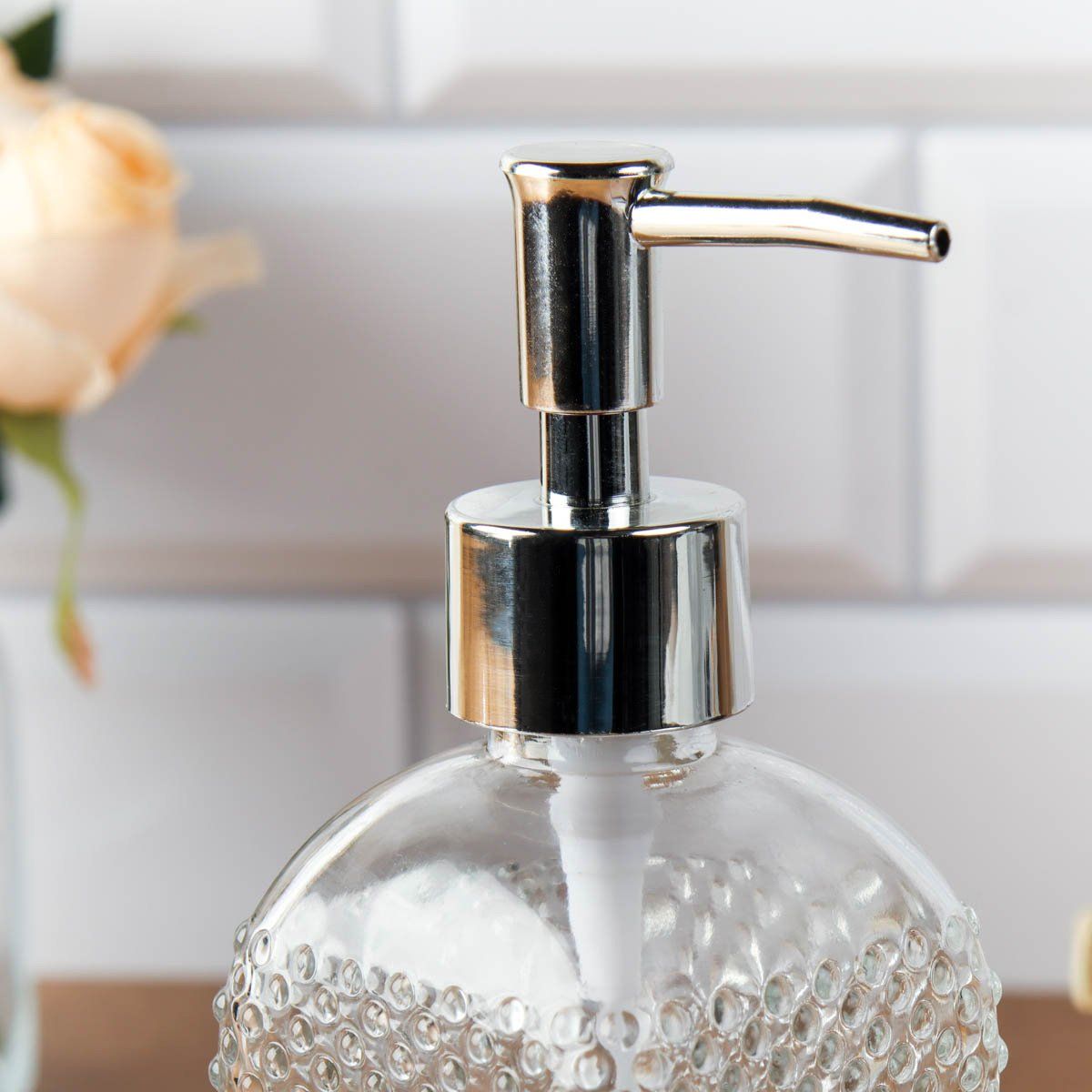 Дозатор/диспенсер для жидкого мыла 400 мл, прозрачный Дозатор/диспенсер для жидкого мыла 400 мл, прозрачный
