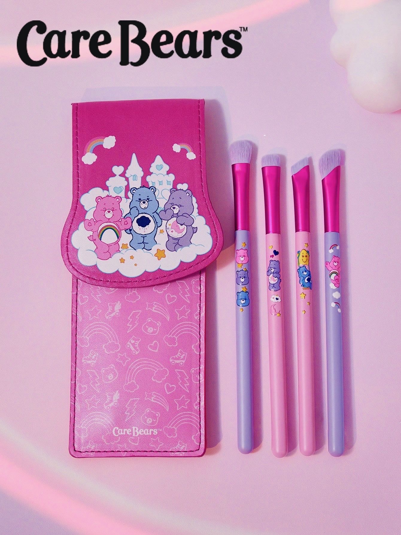 Заботливые мишки Набор кистей для макияжа глаз Care Bears, 4 шт.