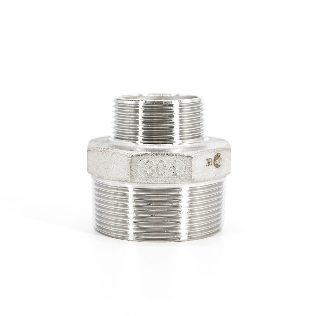 Ниппельрезьбовойпереходнойнержавеющий,AISI304DN40хDN32(1_1/2"х1_1/4"),(CF8),PN16