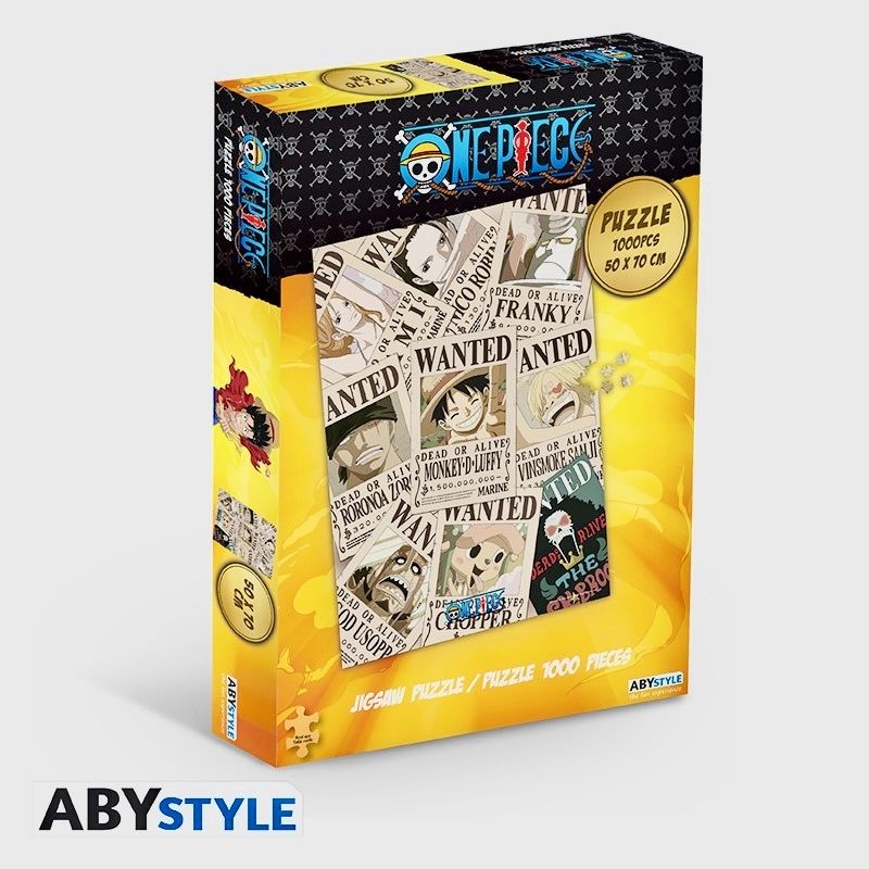 ONE PIECE - Пазл 1000 элементов Wanted фигурный