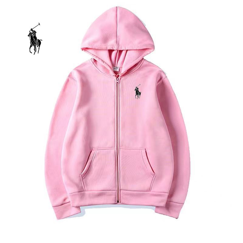 Худи Мужской, Женский Polo Ralph Lauren Капюшон, Манжеты розовый