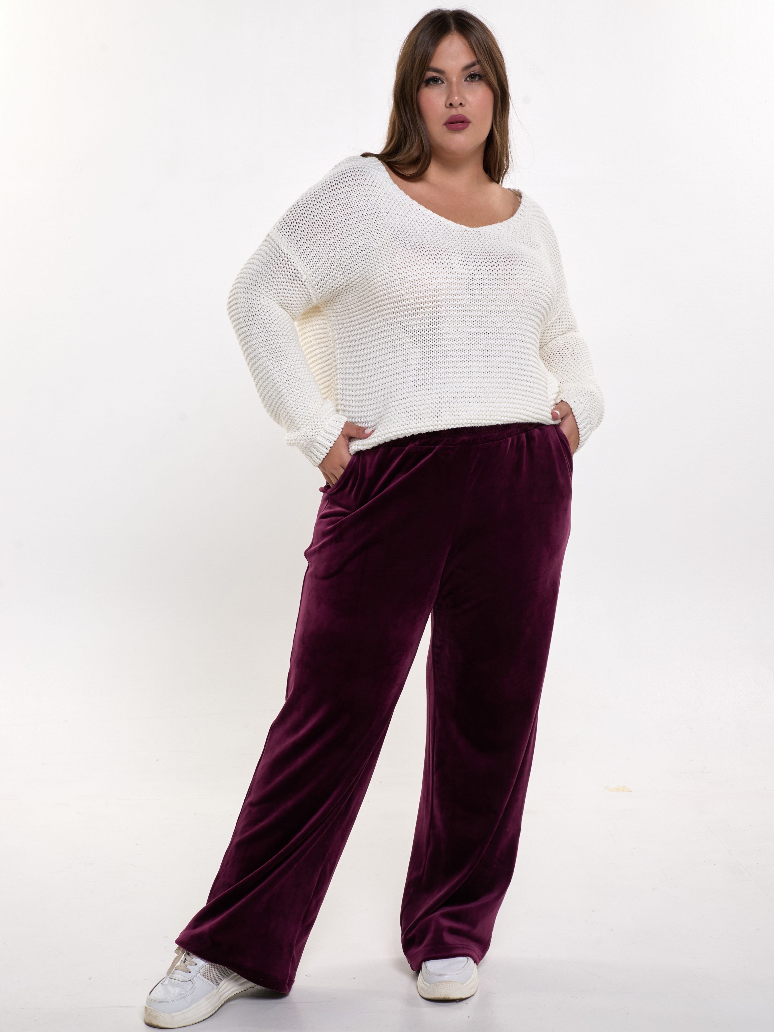 БрюкиХорошаваВелюровыеширокиепалаццо,демисезонные