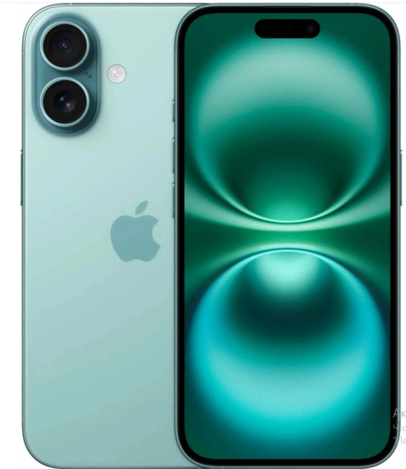 Apple Смартфон Iphone 16 8/128 ГБ, Nano-SIM, eSIM, зеленый