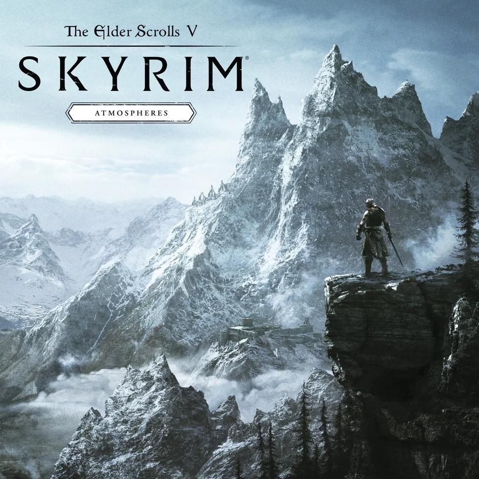 ВиниловаяпластинкаTheElderScrollsVSkyrim(Skybluesplashes)