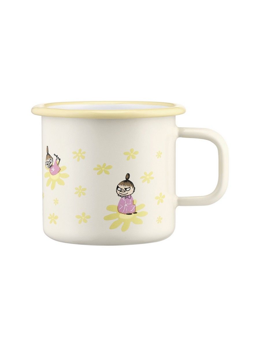 Кружка Muurla Moomin Цветы, эмалированная сталь, 370 мл