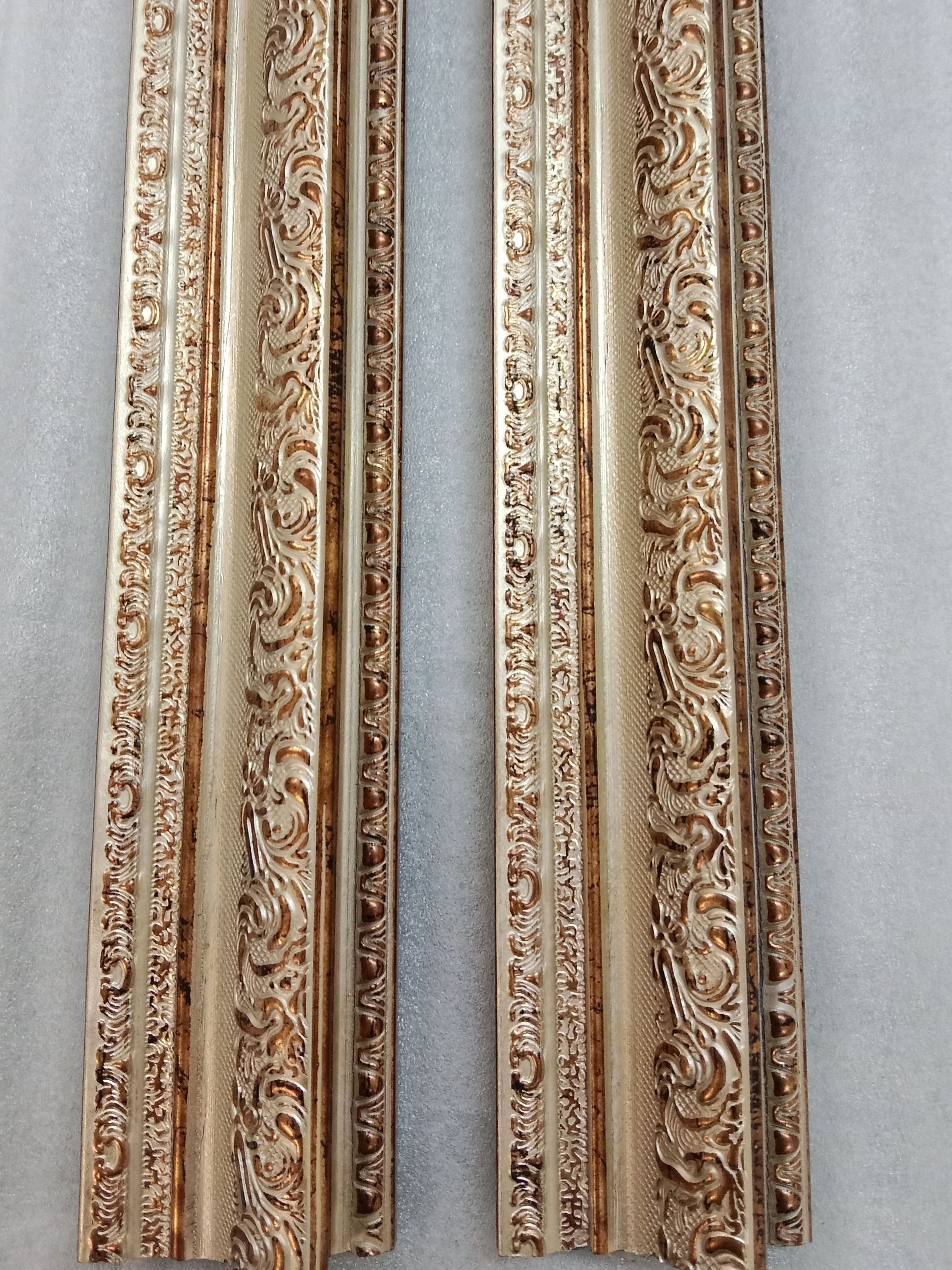 Багетдлярамы-2рейкидлиннойпо145см*4,5см*2,2см,Состаренноезолото,101354