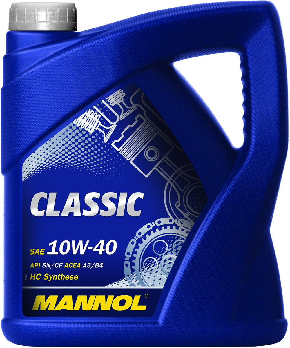 MANNOL Classic 10W-40 Масло моторное, Полусинтетическое, 5 л