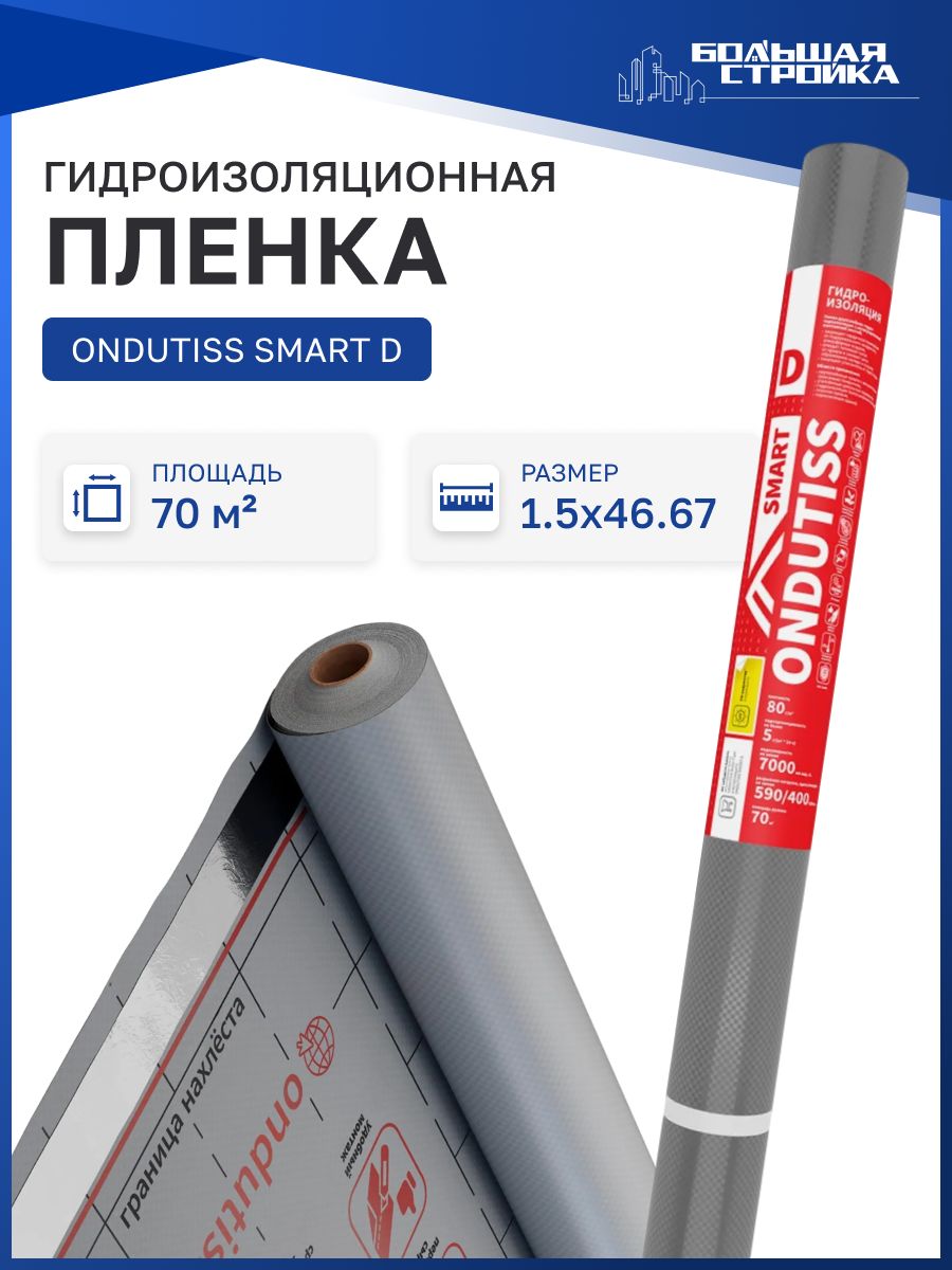 ПлёнкагидроизоляционнаяОНДУТИССМАРТD70