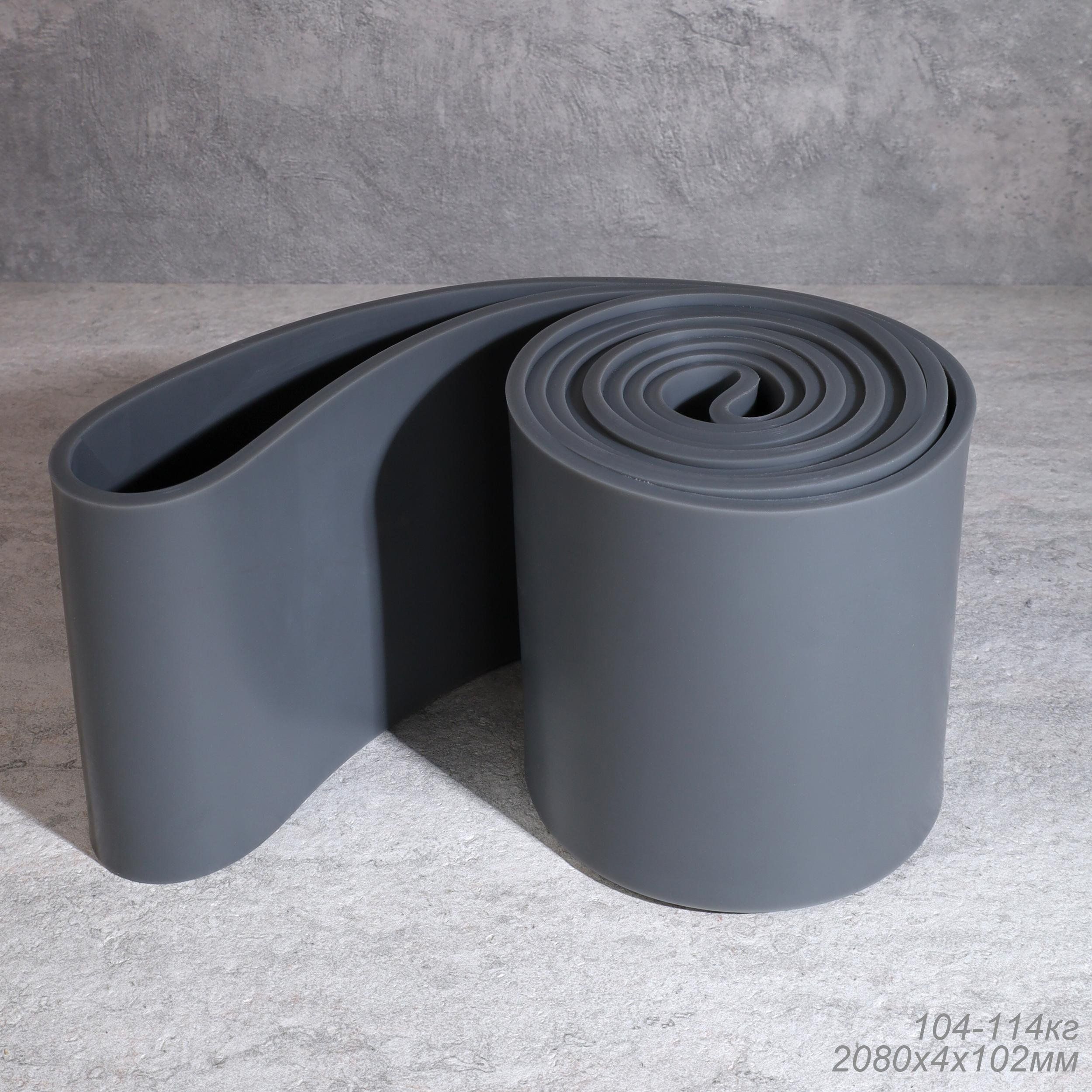 Эспандер ленточный Woohooo Fit Tape 2080Х4X102 мм, сила сопротивления 104-114 кг, серый
