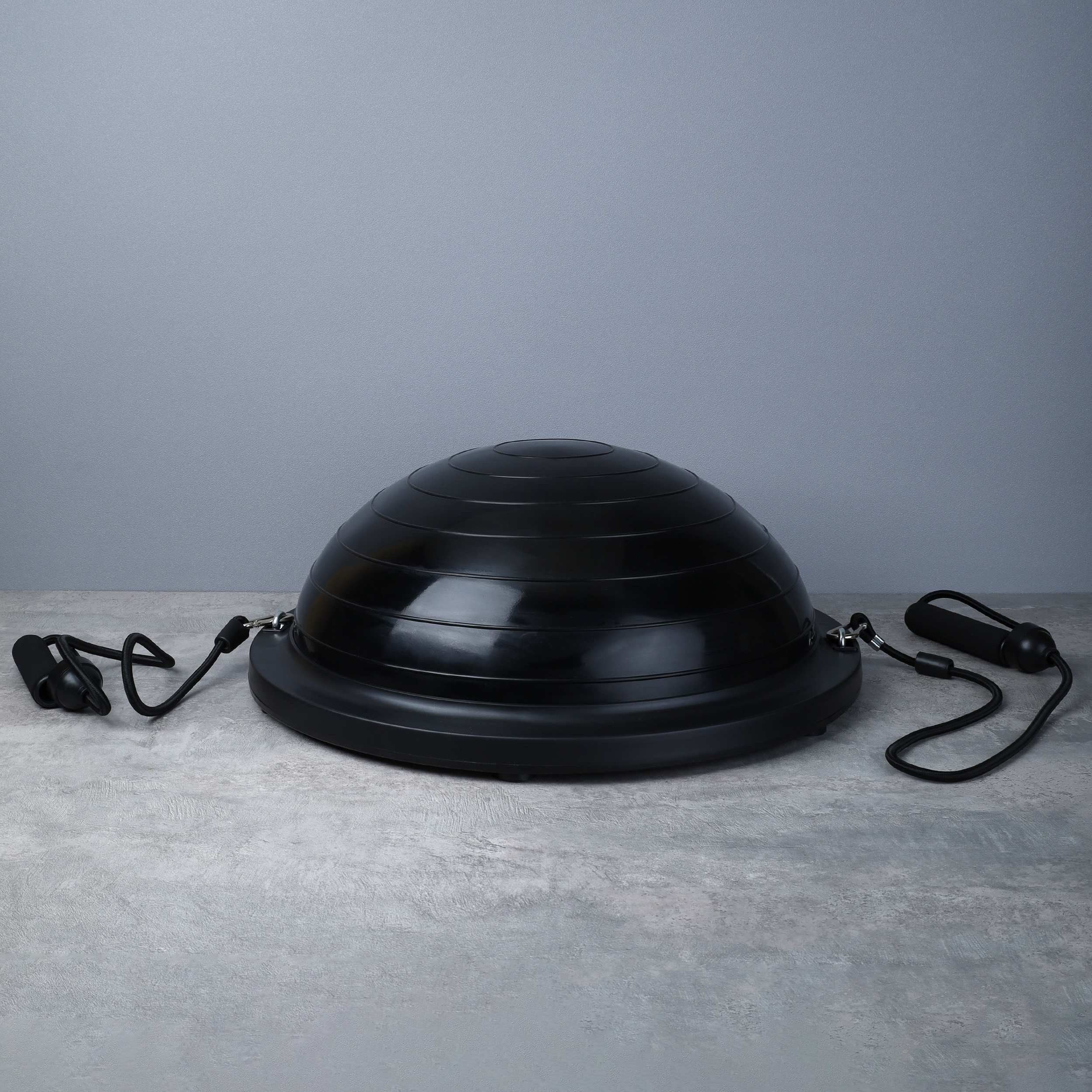 Полусфера балансировочная BOSU 46 см Woohooo Drops/эспандер/насос, черный Полусфера балансировочная BOSU 46 см Woohooo Drops/эспандер/насос, черный