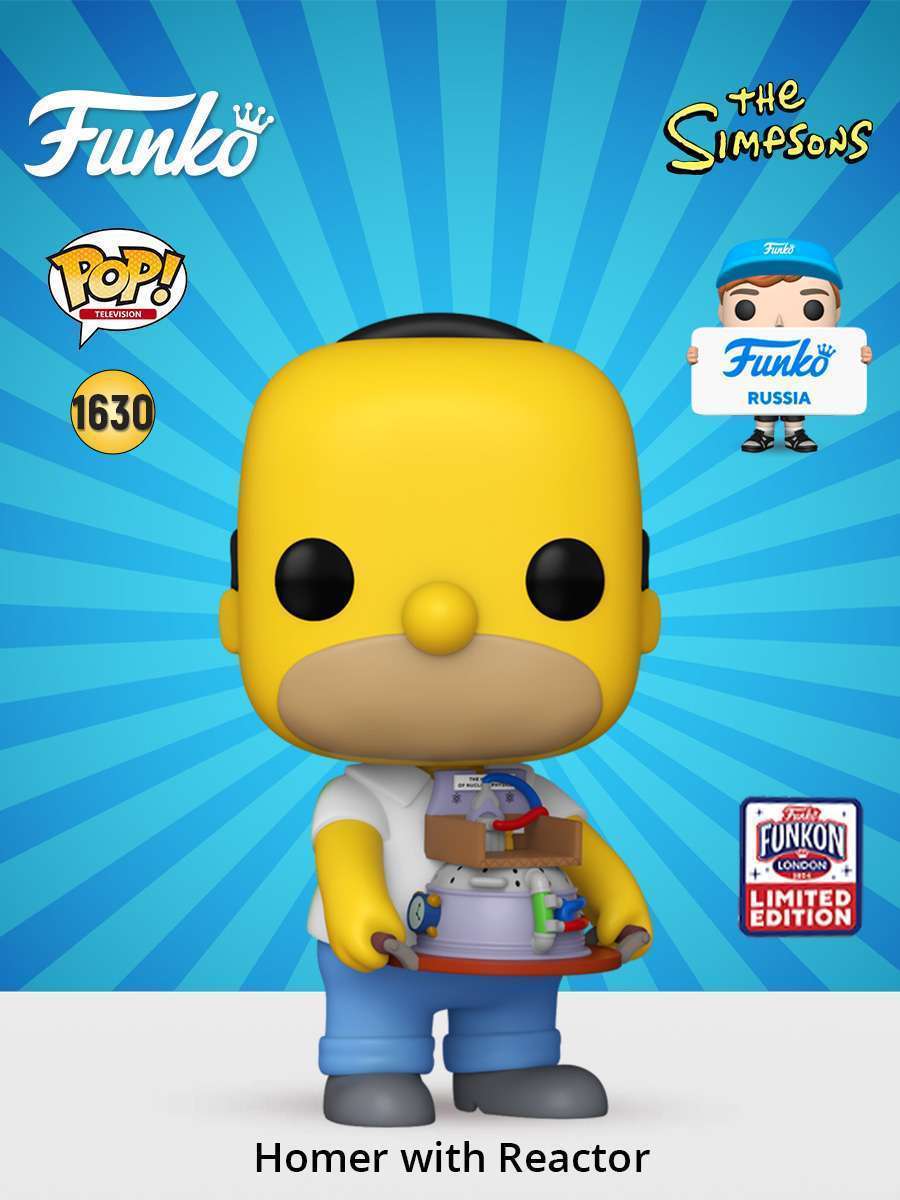 Funko Pop Homer With Reactor #1630 – London Edition, The Simpsons, Excellent état