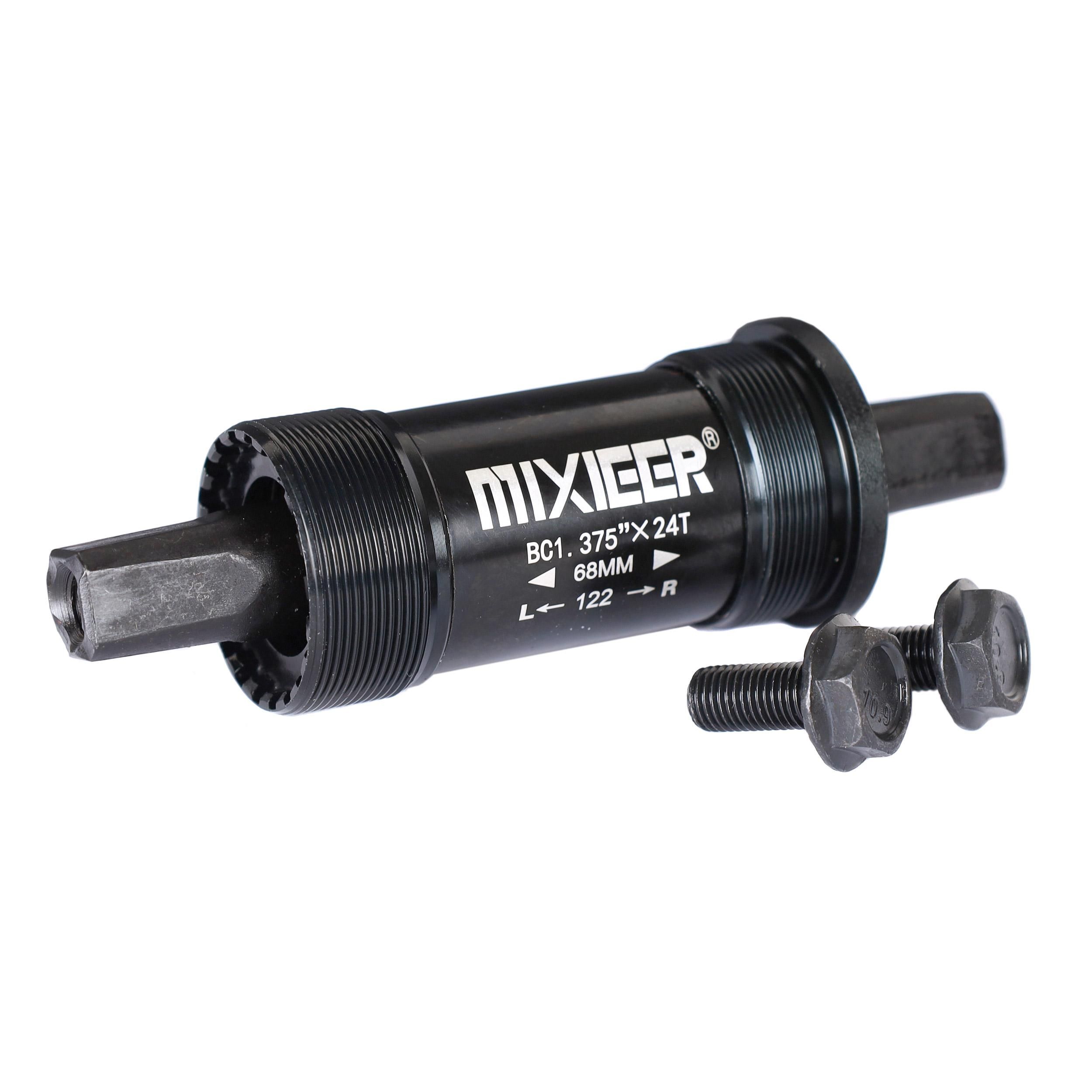 Каретка под квадрат картриджная, MIXIEER BB MX-A125 68x122, пром.подшипники, алюм.чашки и корпус.