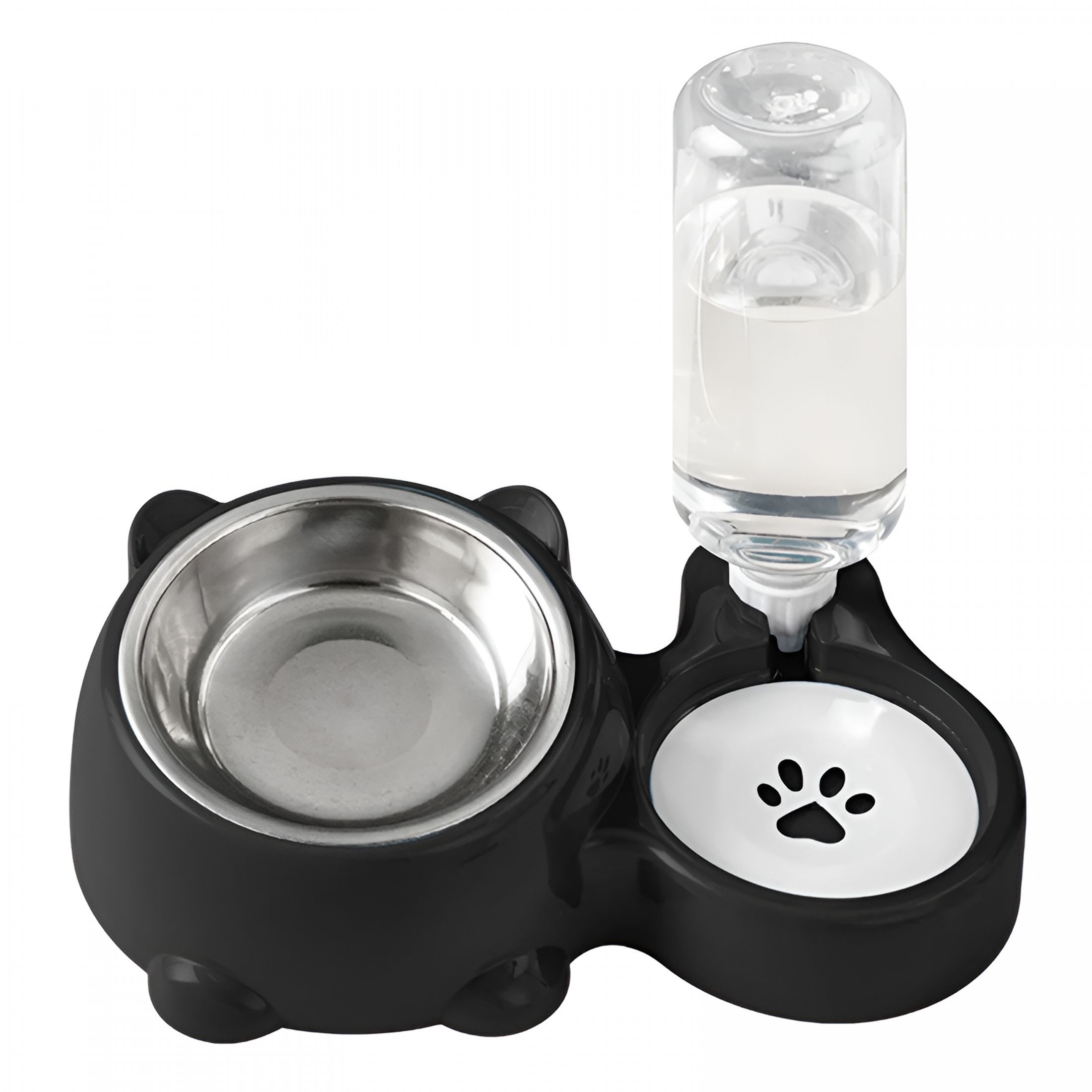 Acdanc Rabbit ACDANC 2 в 1 Миска для кошек и собак из нержавеющей стали, анти ...