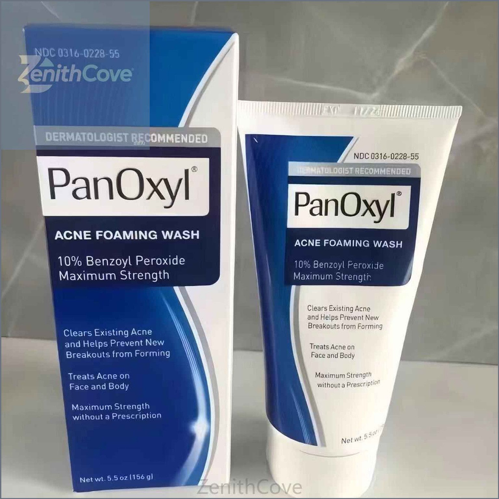 PanOxyl Acne Foaming Wash Максимальная концентрация пероксида бензоила 10% 5.5 oz (156g) #1