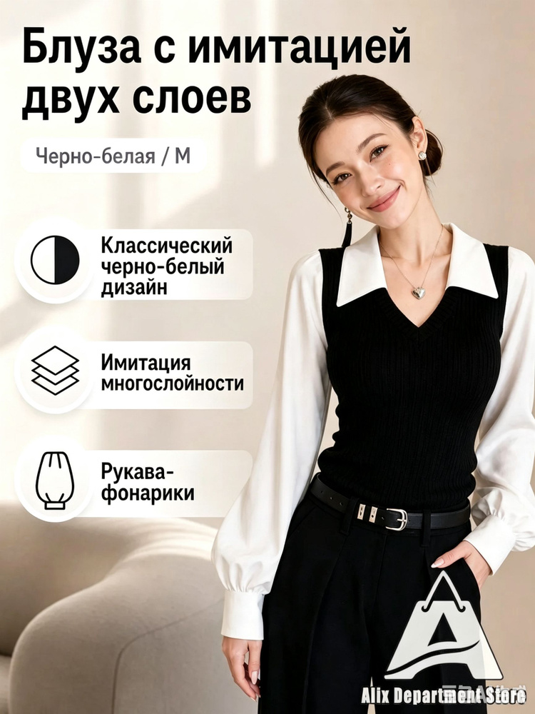 Рубашка BL2026BW #1