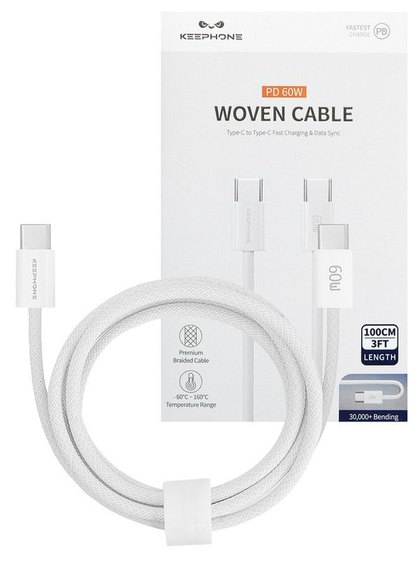 Кабель USB Type-C/USB Type-C KEEPHONE Кабель Nokia Plus Type-C