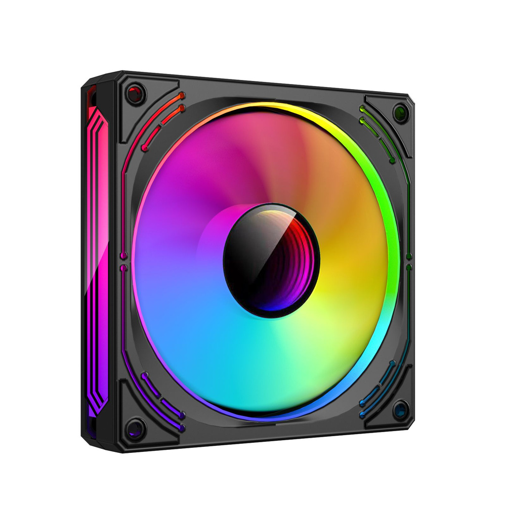 Вентилятор Ginzzu RGB 12MB6 зеркальный корпус, для корпуса ПК, 120 мм ...