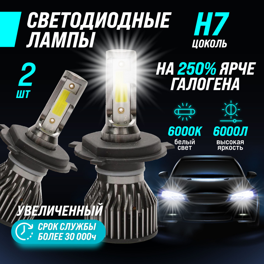 Светодиодные лампы H4