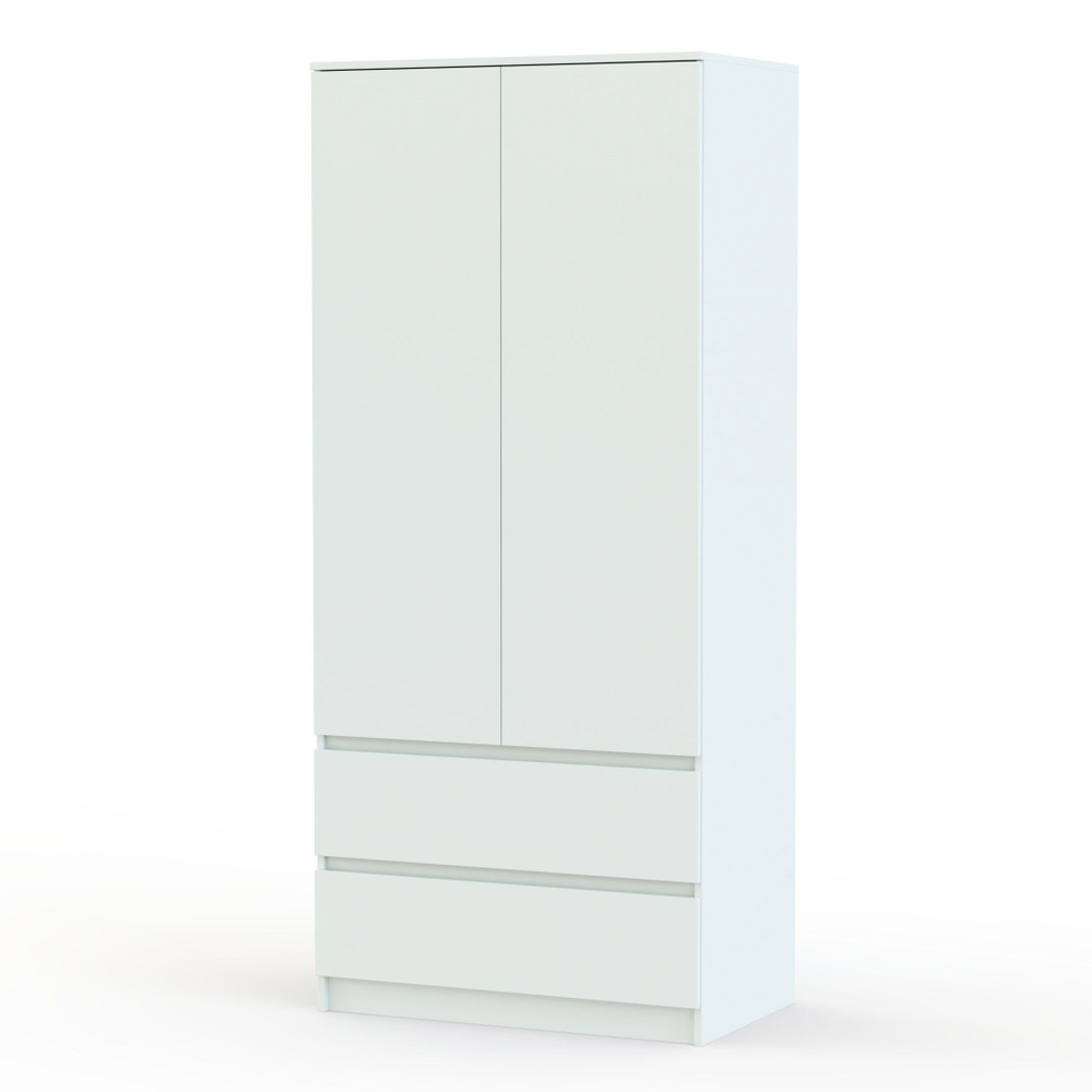 Шкаф распашной BestMebel Мальм 2 с ящиками, 60x50x220 см - купить по ...