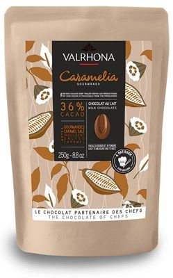 Чипсы Valrhona Caramelia из молочного шоколада, 2x250г #1