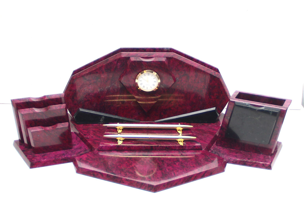 Настольный набор из натурального камня / письменный прибор из камня ...