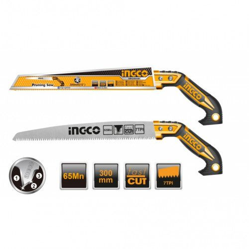 Ножовка садовая 300мм INGCO HPS30028C #1