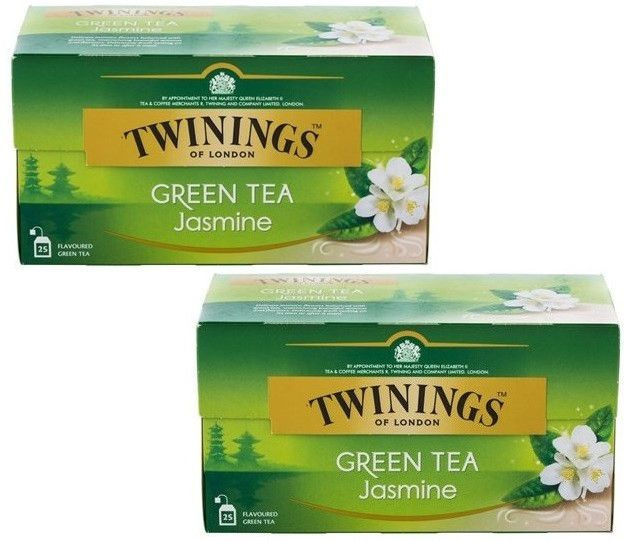 Twinings Jasmine Green Tea 2г Х 25 пак зеленый жасминовый чай (упаковка 2 шт)  #1