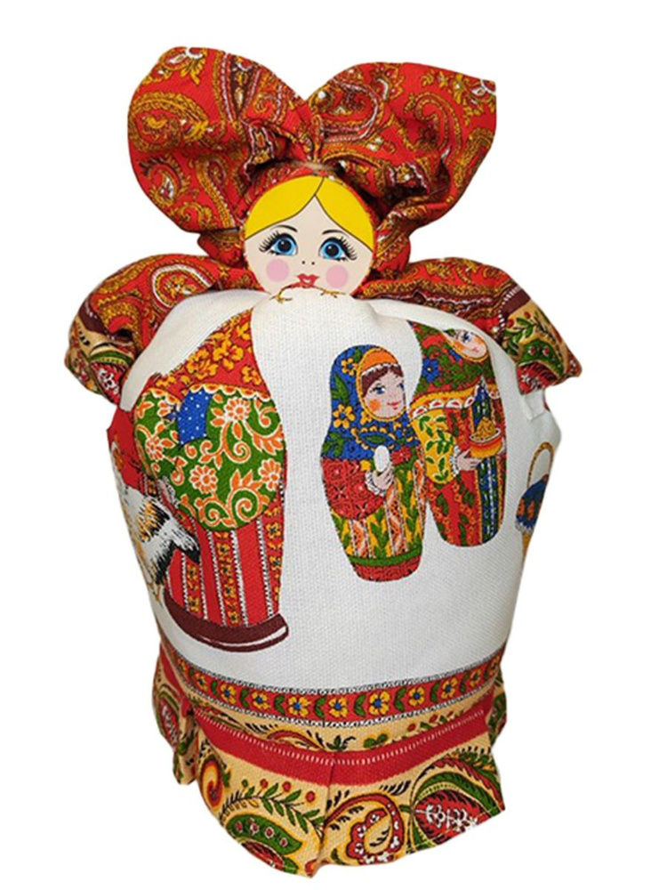 Текстильная кукла-грелка на самовар, чайник "Барыня маленькая" - купить ...