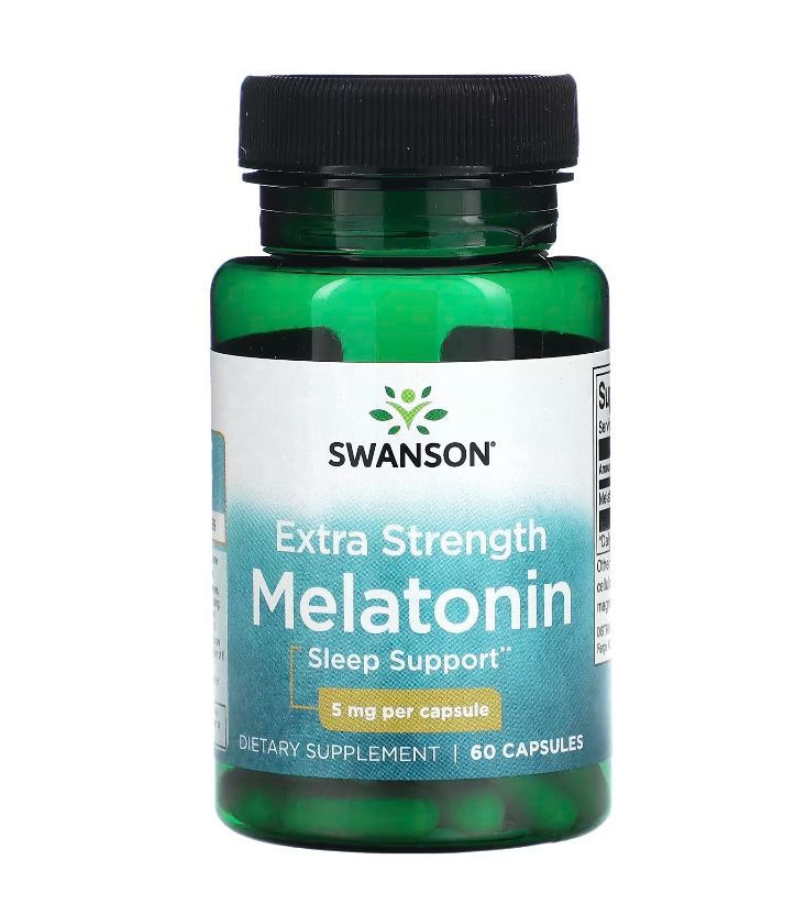 Мелатонин повышенной силы действия, Swanson, 5 мг, 60 капсул - купить с ...