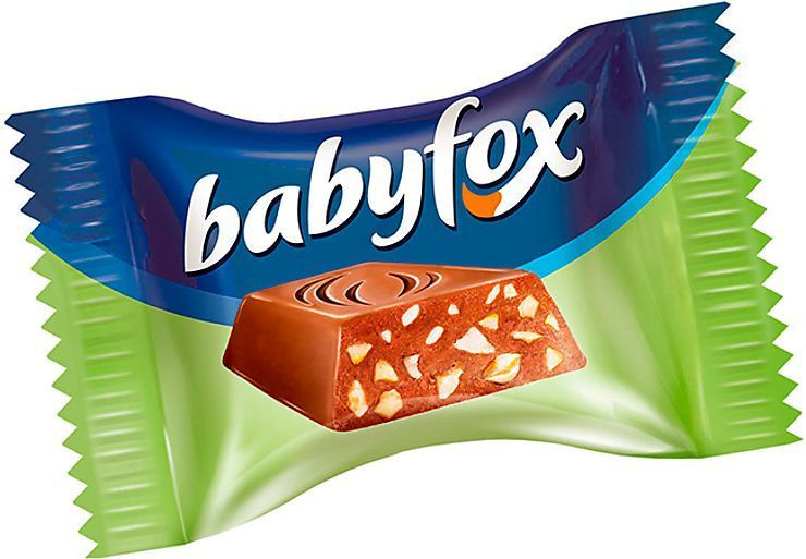 Конфеты "BabyFox" mini с фундуком, 500гр, Бэби Фокс мини c фундуком, КДВ-Яшкино  #1