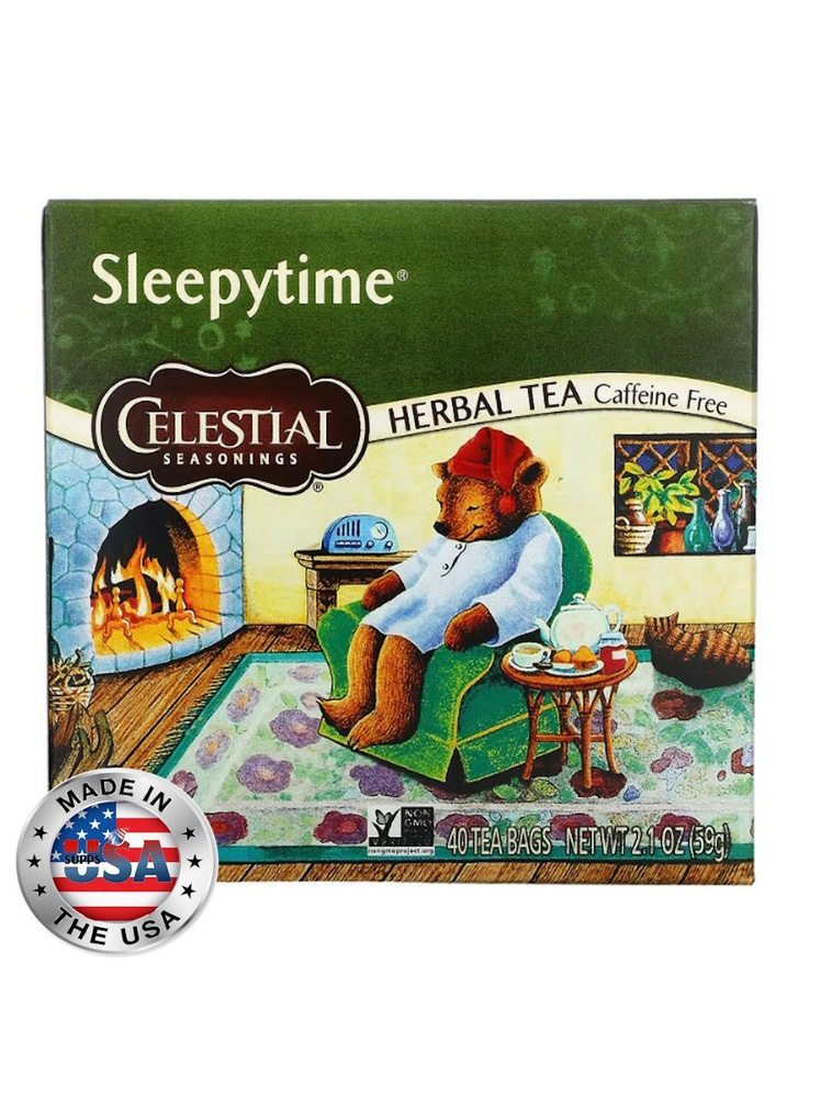 травяной успокаивающий чай для сна Celestial Seasonings Sleepytime без ...