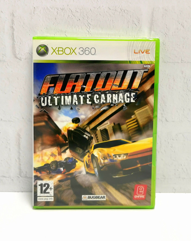 Flatout Ultimate Carnage Видеоигра на диске Xbox 360