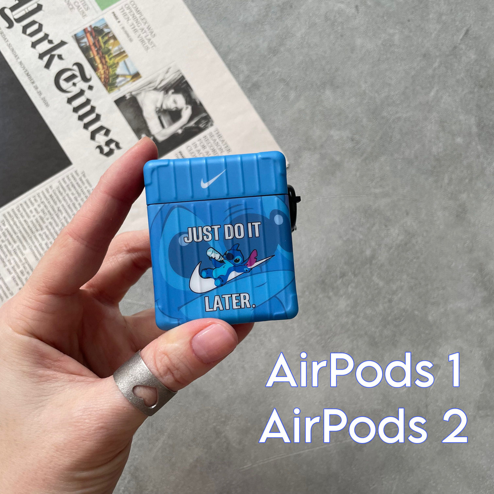 Чехол силиконовый Стич/AirPods 1/ AirPods 2 Stich #1