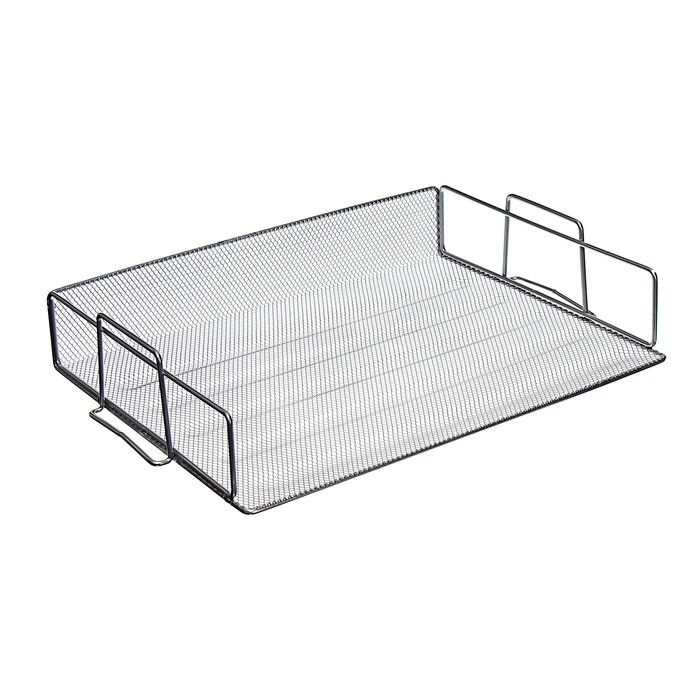 Лоток горизонтальный для бумаг, Calligrata, сетка, металлический ...