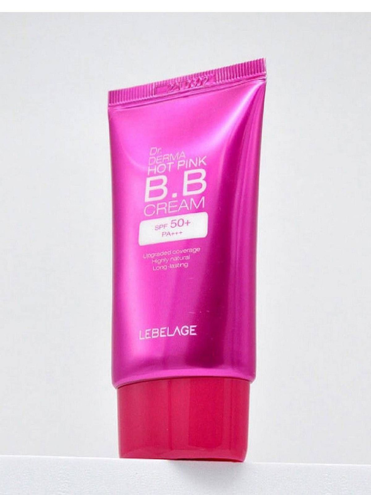 Lebelage / Крем ББ для лица многофункциональный с экстрактом розы LEBELAGE Dr. DERMA HOT PINK BB CREAM #1