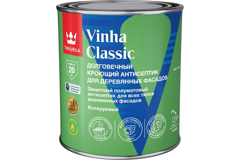 Tikkurila Строительный антисептик Декоративно-защитный 1.4 кг 0.9 л  #1