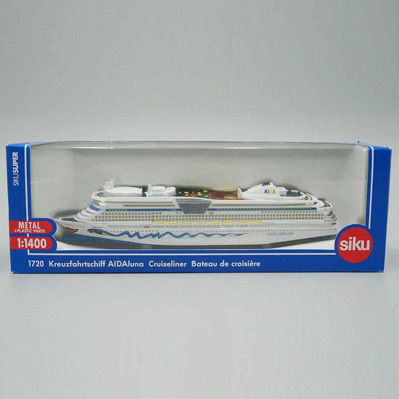 1: 1400 Литой корабль модель игрушка Siku 1720 Aida Cruiser Cruiseliner в коллекции  #1