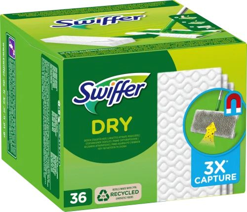 Салфетки сухие для швабры Swiffer, 36 штук #1