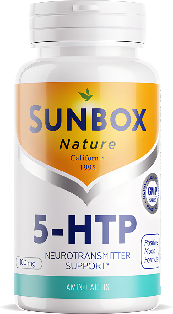 5-Гидрокситриптофан 100 мг (60шт) / Sunbox Nature / 5-HTP 100mg / #1