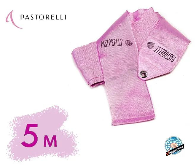 Лента PASTORELLI одноцветная 5м 00061 Розовая #1