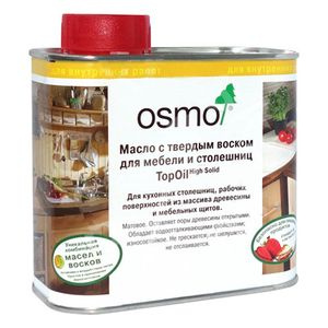 Масло для мебели и столешниц с твердым воском Osmo Topoil 3058 бесцветное матовое 0,5 л  #1