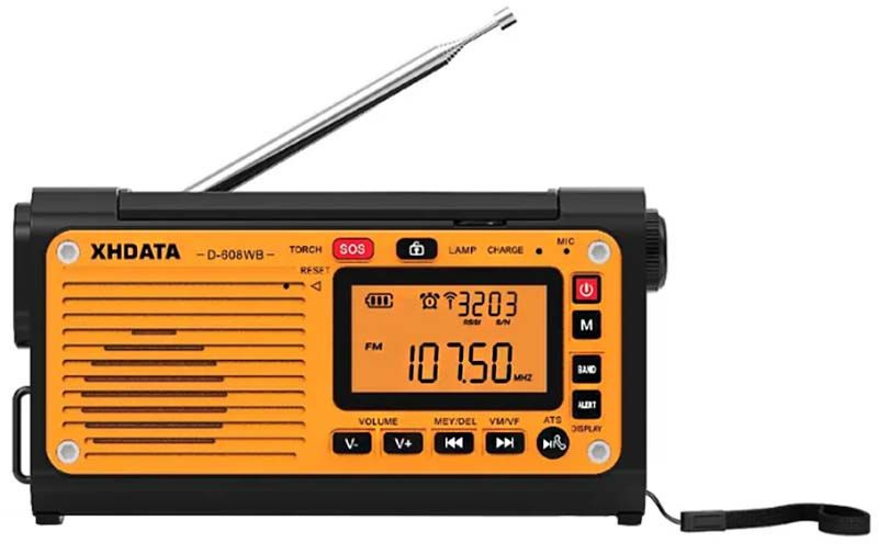 радиоприемник XHDATA D-608WB black orange #1