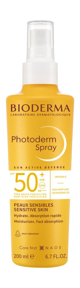 Солнцезащитный спрей для тела Photoderm Spray Sensitive Skin SPF 50 ...