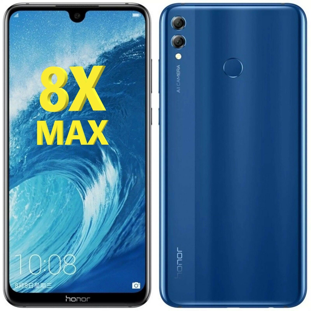 Honor Смартфон 8X Max 6/128 ГБ, синий