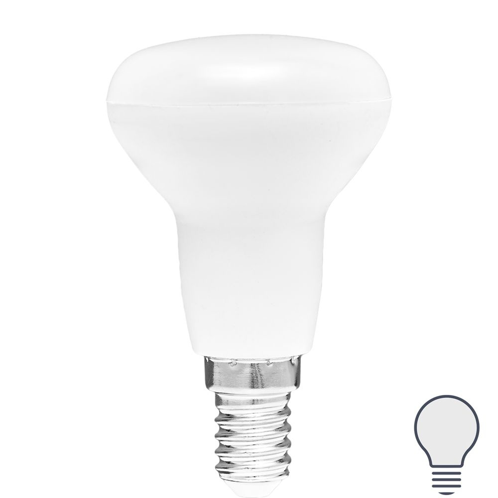 Лампа светодиодная Volpe E14 220-240 В 5 Вт гриб матовая 400 лм нейтральный белый свет  #1