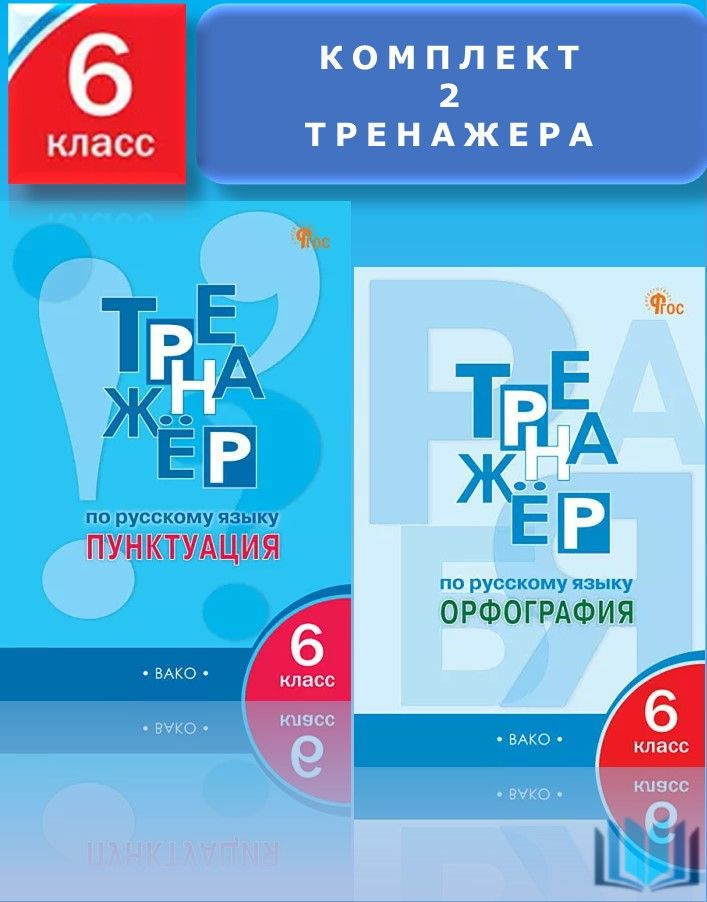 Александрова Комплект 2 Тренажёра по русскому языку 6 класс Пунктуация и Орфография ВАКО | Александрова #1