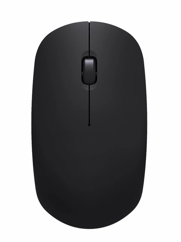 Мышь Беспроводная компьютерная T10 тихие кнопки, легкая, черный  #1